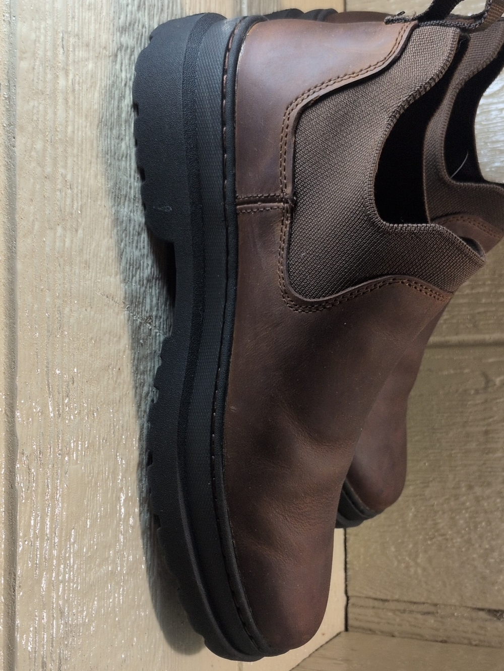 Georgia Boot Men's Brown Leather Slip-On Boots